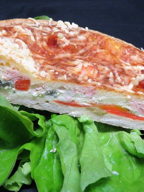 QUICHE SAUMON/JULIENNES DE LEGUMES